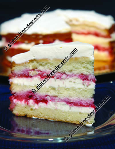 Gluten-Free Strawberry Cream Cake