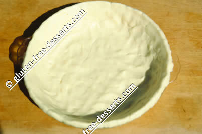 Pie Crust form in pan step